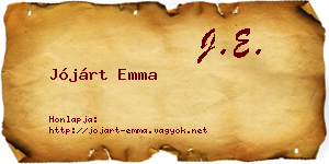 Jójárt Emma névjegykártya